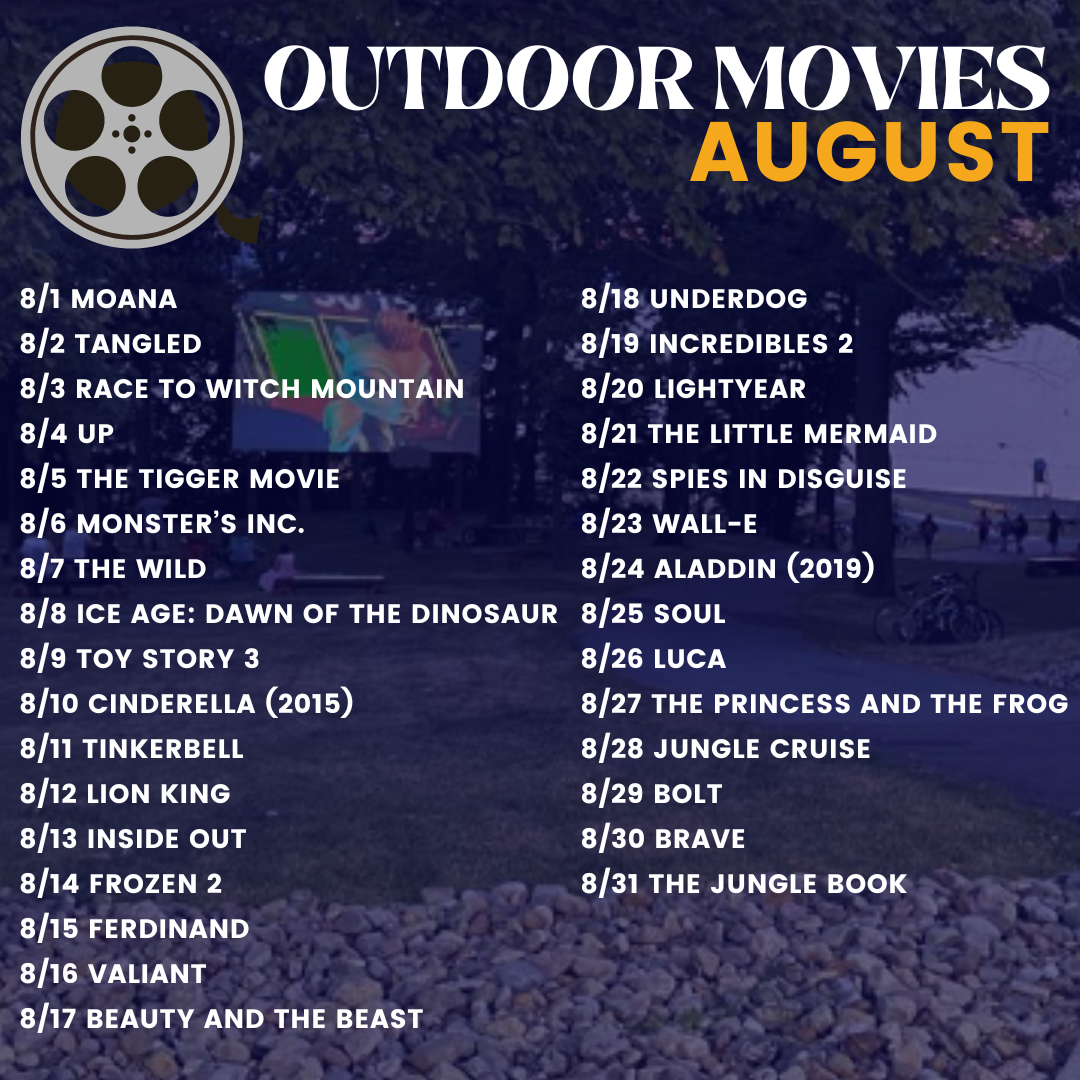 Outdoor Movie Theater Seneca Lake Resorts