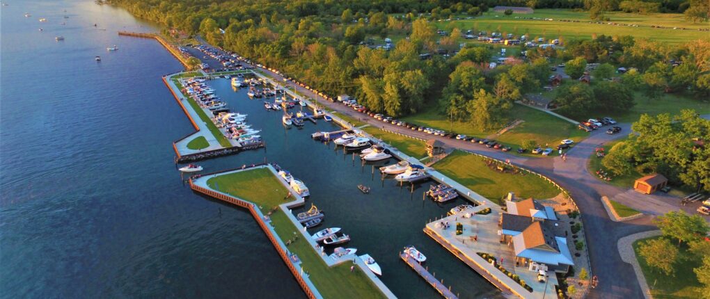 Seneca Lake Resorts Marina overhead