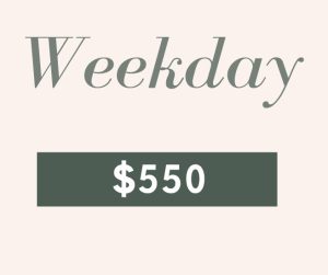 Weekday Pricing